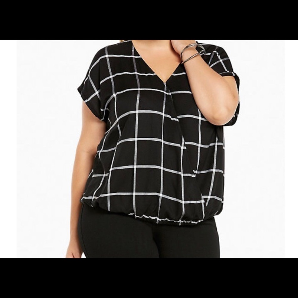Torrid Plaid Dolman Top